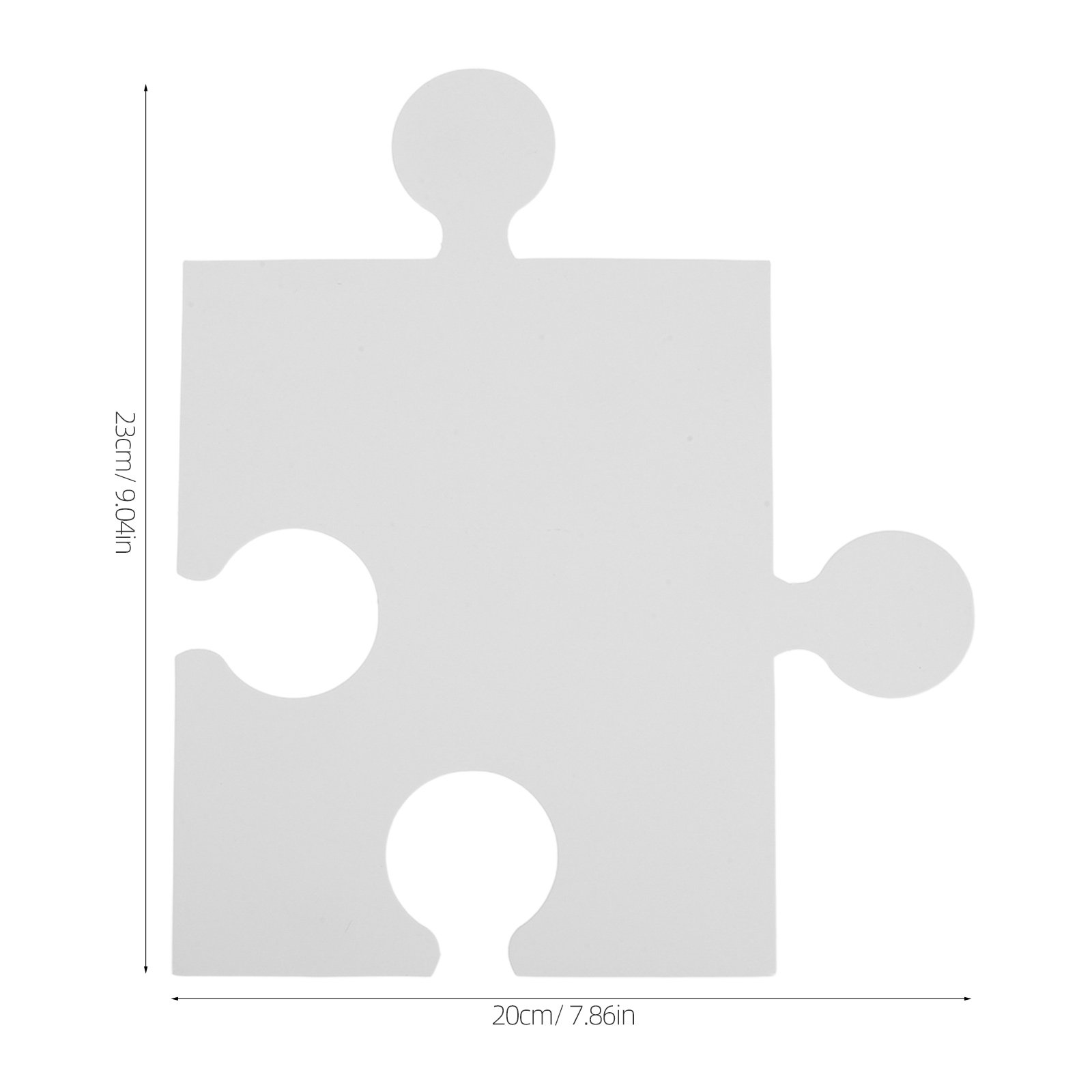 60Pcs Large Blank Puzzle Piece - Puzzle Blank White 评论和价格