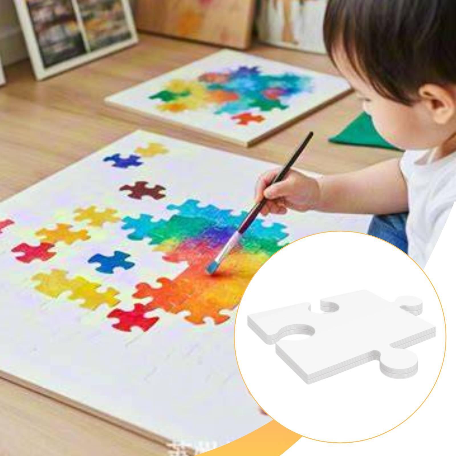 24x White Cardboard Blank Jigs - Puzzle Blank White 评论和价格