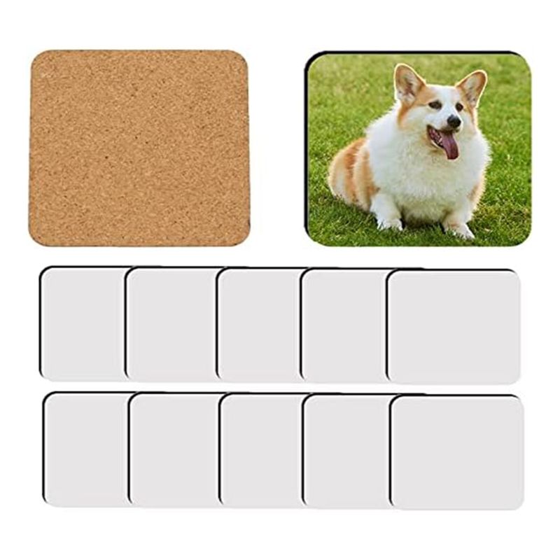 BHBL 12 Pcs Sublimation Square - Coaster Sublimation Blank 评论和价格
