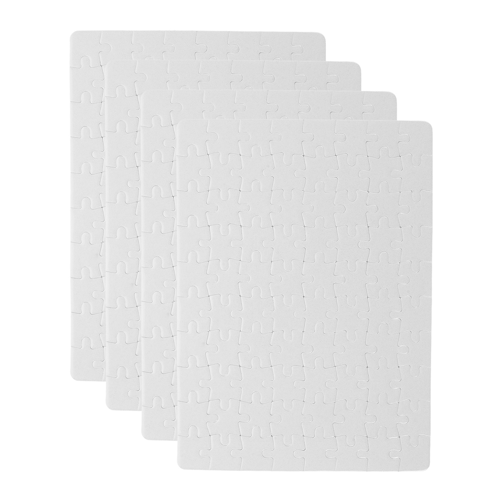 4Sheets Blank Puzzle Pieces Wh - Puzzle Blank White 评论和价格