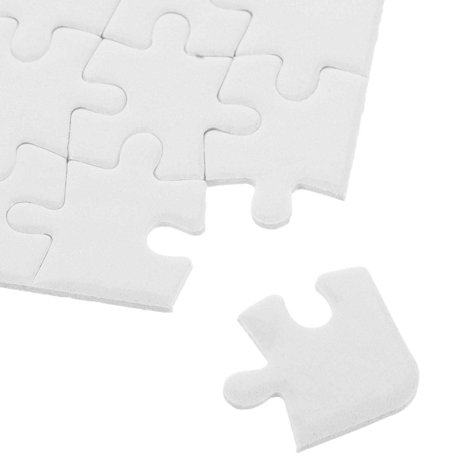 4Sheets Blank Puzzle Pieces Wh - Puzzle Blank White 评论和价格