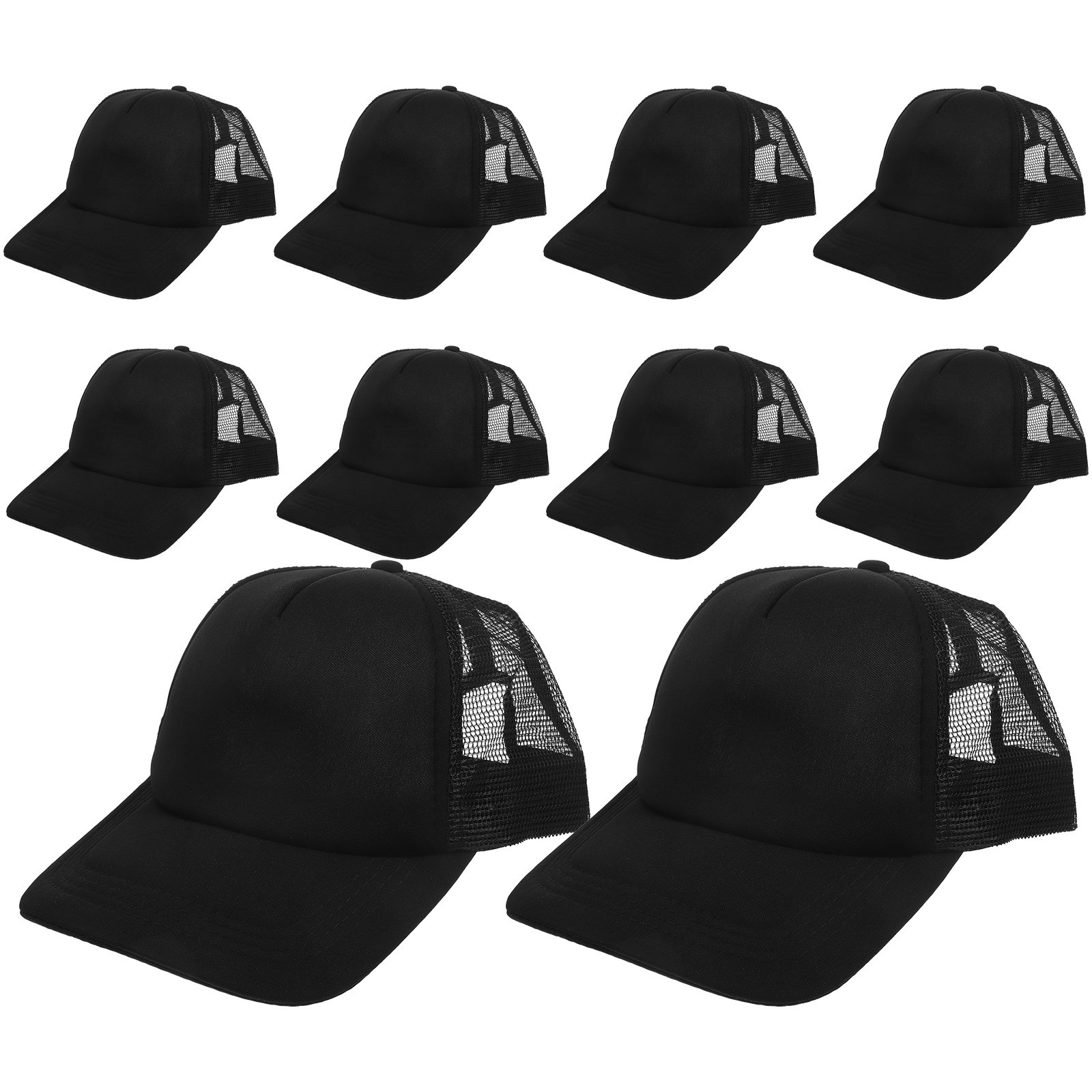 10Pcs Blank Mesh Baseball Hats - Hat Sublimation Blank 评论和价格