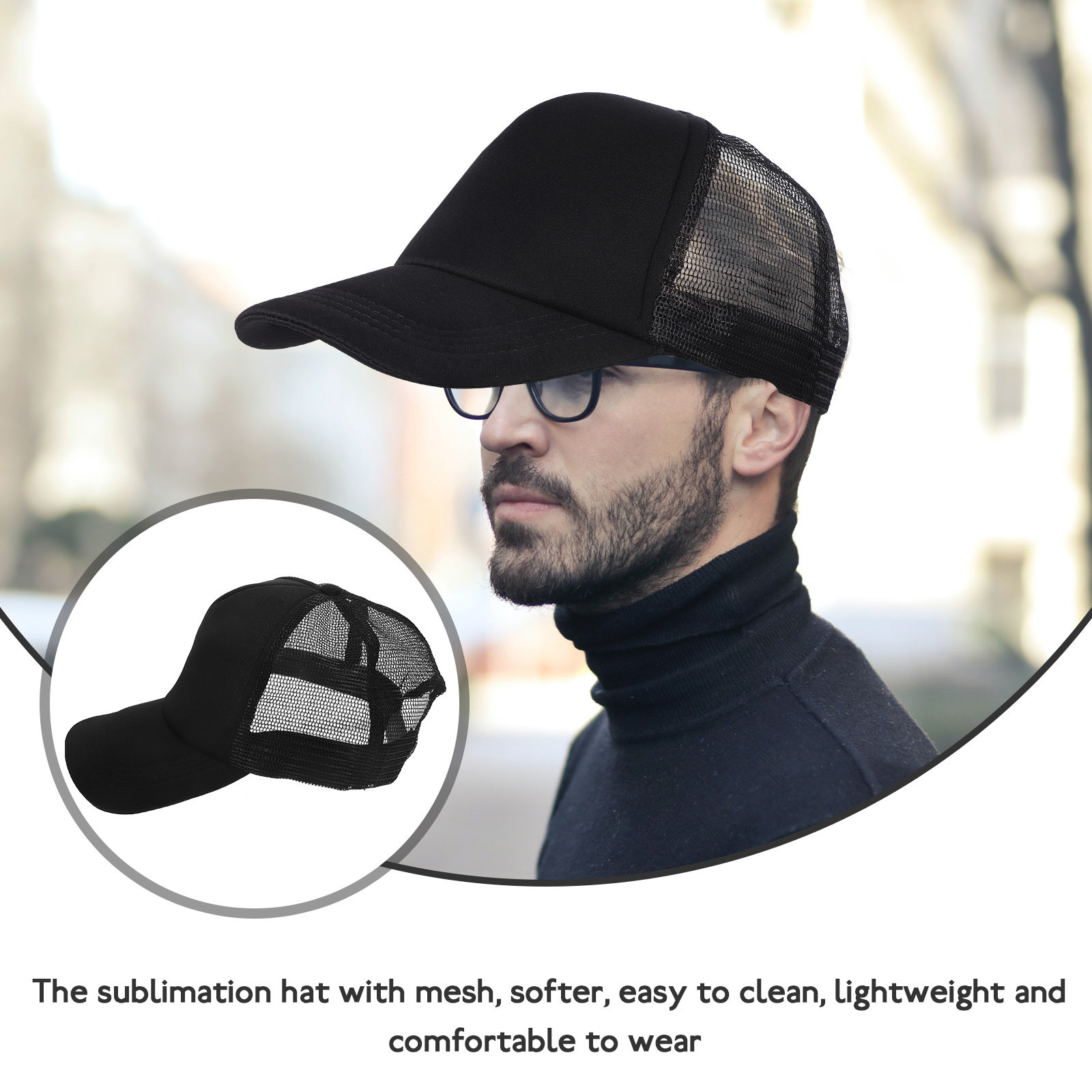 10Pcs Breathable Mesh Sublimat - Hat Sublimation Blank 评论和价格