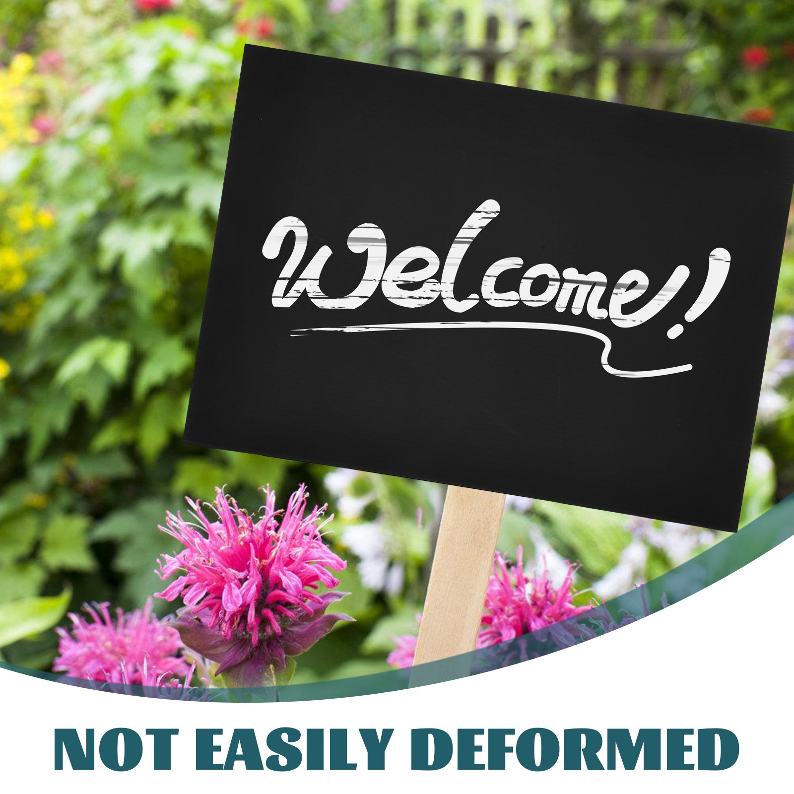 2Pcs Matte Black Blank Yard Si - Yard Sign Blank 评论和价格