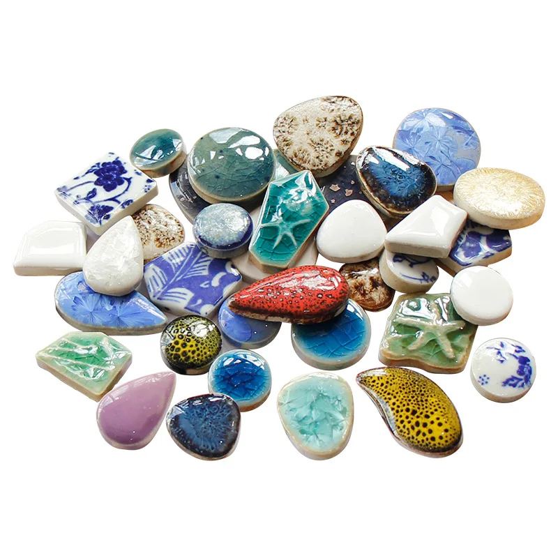 100g Oval Ceramic Mosaic Tiles - Ceramic Tile Blank 评论和价格